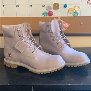 Light Grey Timberland Boots